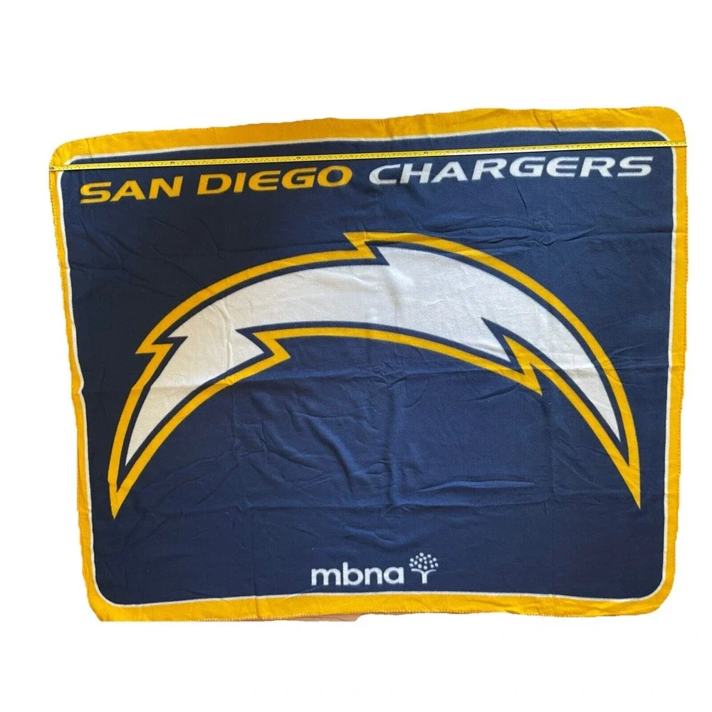 VTG NFL Authentic Genuine Licensed SAN DIEGO Chargers 60 X 49 Fleece‎ Blanket.